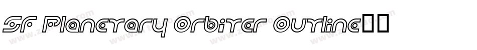 SF Planetary Orbiter Outline字体转换